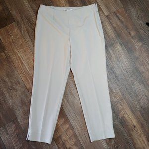 NWT Ellen Tracy Linda Slim Ankle Nougat Pants